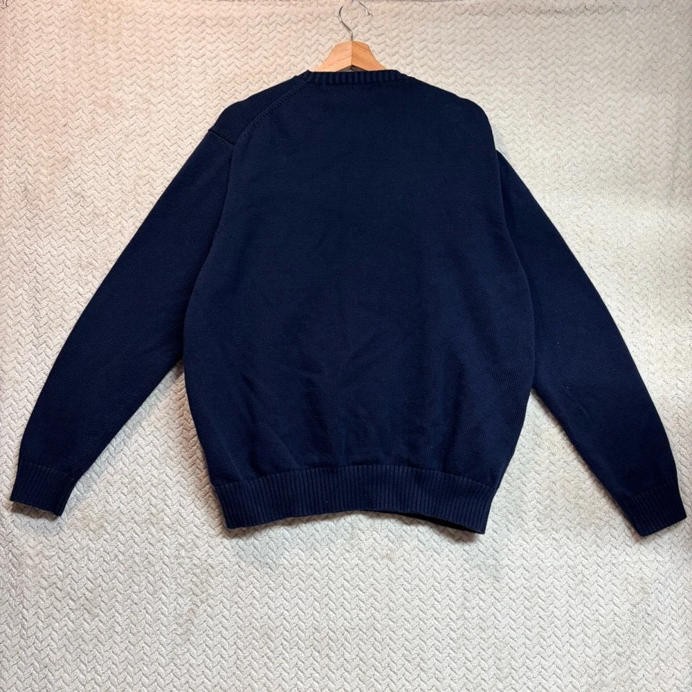 Polo by Ralph Lauren Men's XXL Classic Navy Knit Crewneck Preppy‎ Sweater